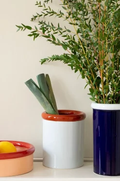 Nine ROD vase, light blue/dark blue fra> Vaser