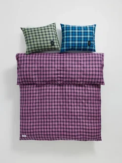 Magniberg Rodeo Duvet Cover, neon yellow check fra><noscript><img width=