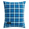 Magniberg Rodeo Pillow Case, neon blue check fra> Tekstiler Til Soveværelset