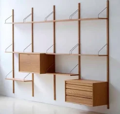 DK3 Royal System Modul m. Skrivebord/barklap fra> Reolsystemer