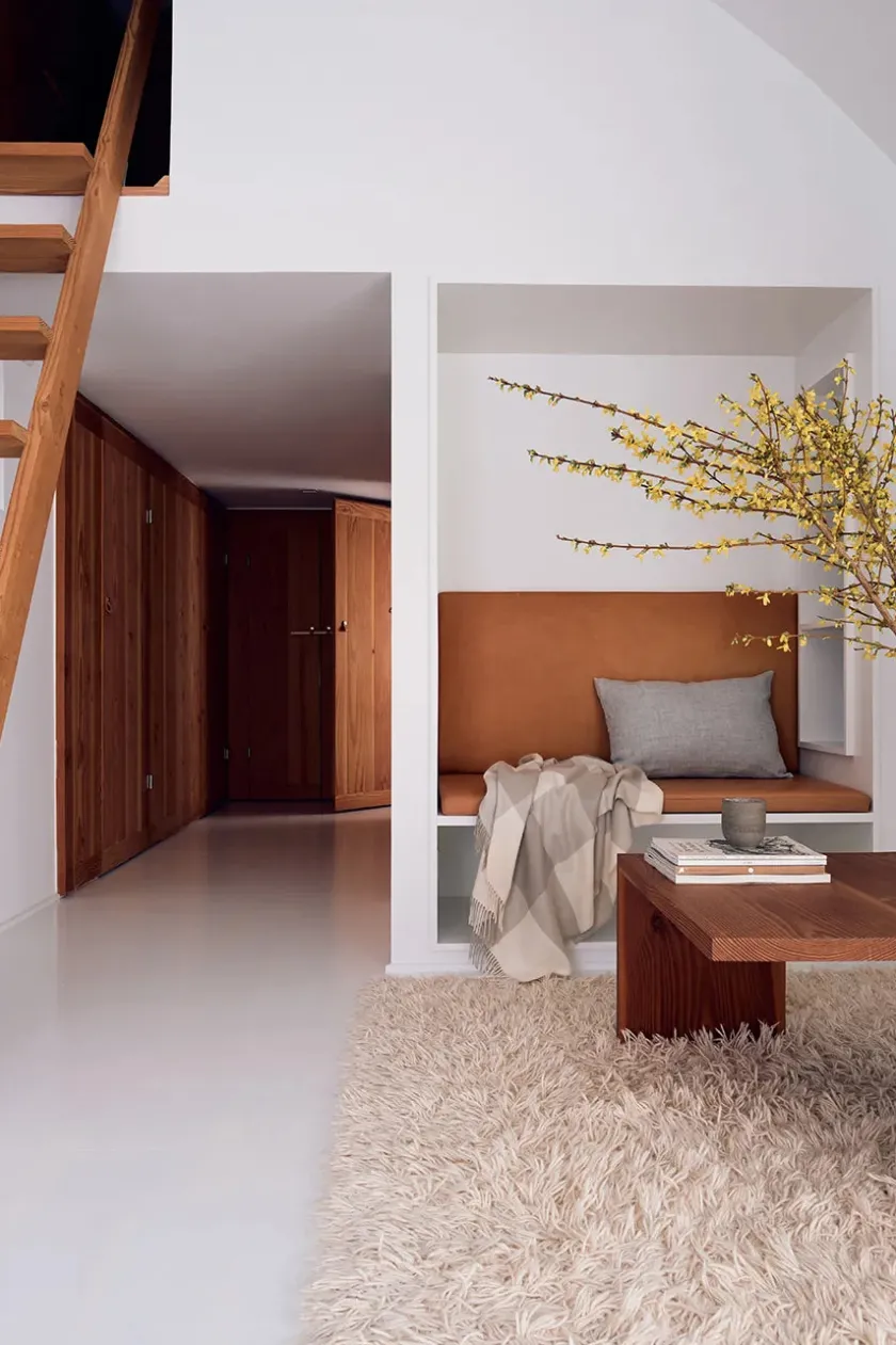 Silkeborg Uldspinderi Santa Fe Plaid, limestone fra> Puder Og Plaider
