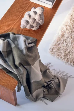 Silkeborg Uldspinderi Santa Fe Plaid, limestone fra><noscript><img width=