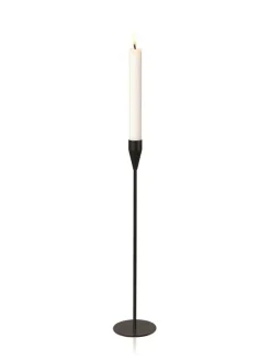 Piet Hein Saturn Lysestage, sort fra> Lysestager