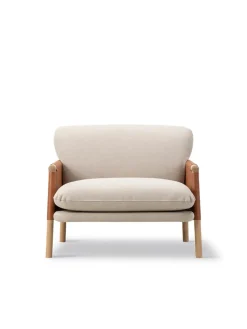 Fredericia Furniture Savannah Loungestol, grand linen/max 95 fra> Lænestole