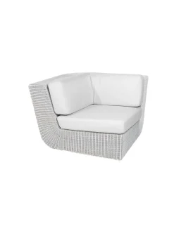 Cane-line Savannah Modulsofa hjørne, hvid/grå fra><noscript><img width=