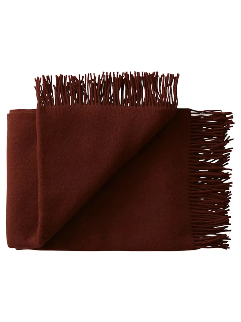 Silkeborg Uldspinderi Season Plaid, beetroot fra> Puder Og Plaider