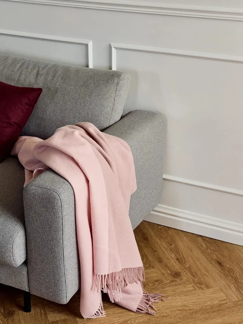 Silkeborg Uldspinderi Secret Plaid, blush/rosa fra> Puder Og Plaider