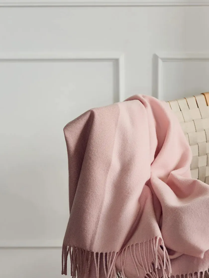 Silkeborg Uldspinderi Secret Plaid, lime/moss fra> Puder Og Plaider