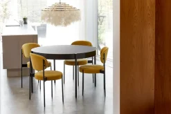 Verpan Serie 430 spisestol, sort af Verner Panton><noscript><img width=