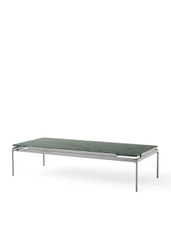 &Tradition Sett LN12 Sofabord, verde guatemala marble/chrome fra> Sofaborde