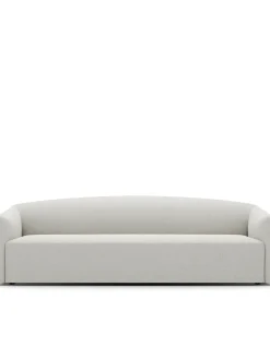 New Works Shore Sofa 3 Seater Extended Base, quill fra> Sofaer