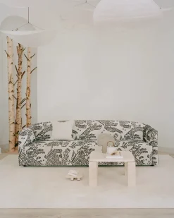 New Works Shore Sofa 3 Seater Extended Base, quill fra> Sofaer