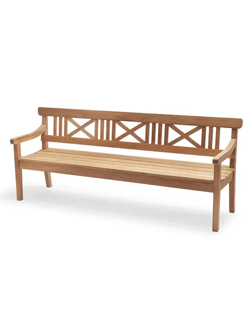 Fritz Hansen Skagerak Drachmann Bænk 120 cm fra> Havebænke