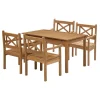 Fritz Hansen Skagerak Skagen Sæt i teak, 4 stole og bord fra> Havemøbelsæt