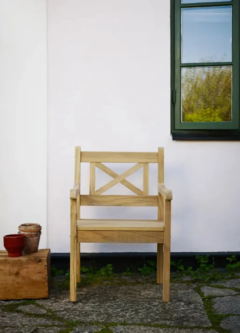 Fritz Hansen Skagerak Skagen Sæt i teak, 4 stole og bord fra> Havemøbelsæt
