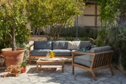 Fritz Hansen Skagerak Virkelyst 3 pers. Sofa, Ash fra> Havehynder