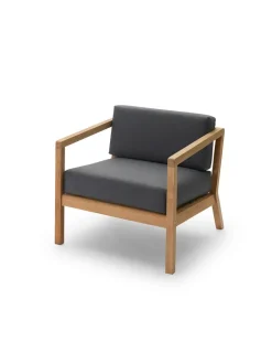 Fritz Hansen Skagerak Virkelyst Stol, Charcoal fra> Udendørs Loungemøbler|Havestole