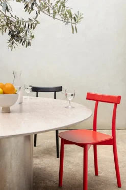 Nine Skinny wooden chair, ash/red fra><noscript><img width=