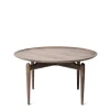 Stellar Works Slow Coffee Table Ø 80 cm, walnut fra> Sofaborde