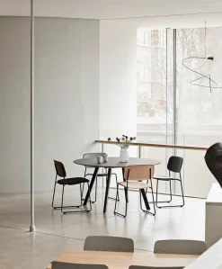 HAY Soft Edge 50 Sled, polstret stol fra> Spisebordsstole