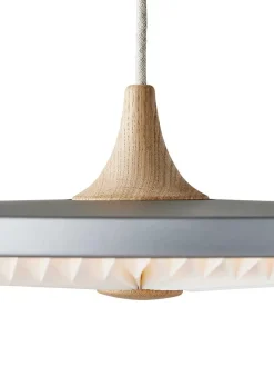 Le Klint Soleil pendel medium, røget eg, papir skærm fra><noscript><img width=