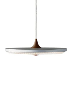 Le Klint Soleil pendel medium, røget eg, papir skærm fra><noscript><img width=