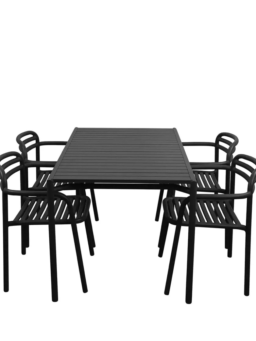 Cane-line Special Edition Bliss Dining Table 133x81 cm, black fra> Haveborde
