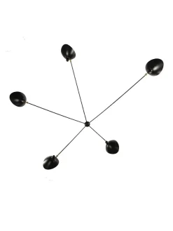 Editions Serge Mouille Spider Big Wall Lamp w/5 Fixed Arms af Serge Mouille> Væglamper|Spots