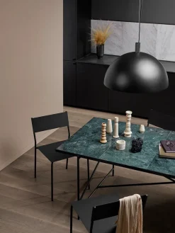 Handvärk Spisebord 185, grøn marmor fra HANDVÄRK> Spiseborde