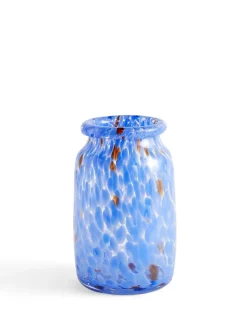HAY Splash Vase, Roll neck blue fra> Vaser