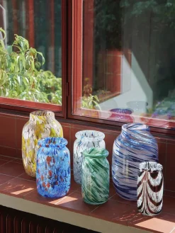 HAY Splash Vase, Roll neck blue fra><noscript><img width=