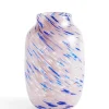 HAY Splash Vase, Round light pink and blue fra> Vaser