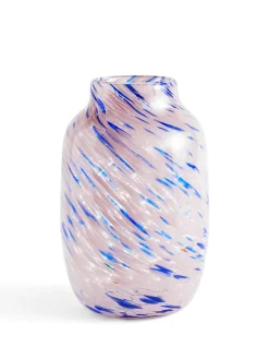 HAY Splash Vase, Round light pink and blue fra> Vaser