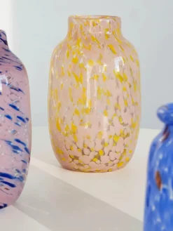 HAY Splash Vase, Round light pink and blue fra><noscript><img width=