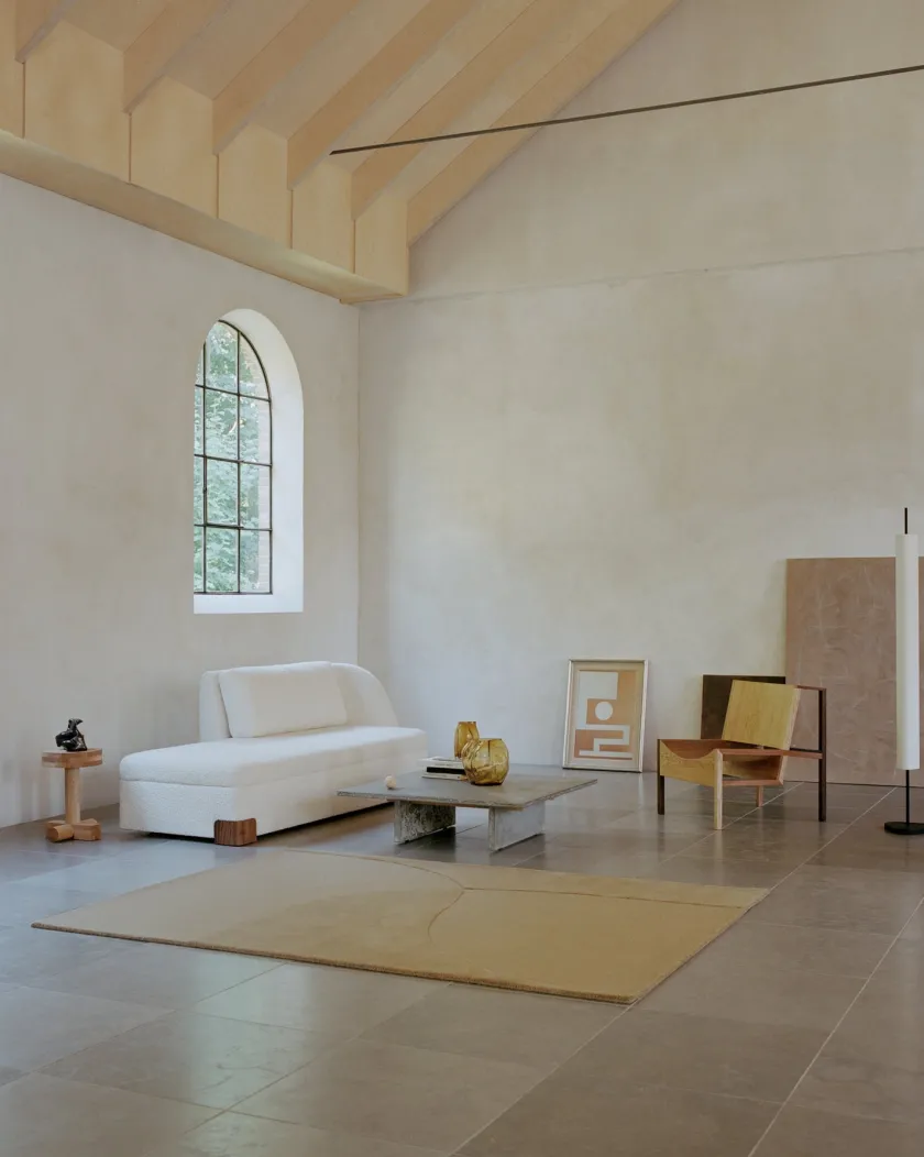 Linie Design Split Plains Tæppe, Beige fra> Gulvtæpper