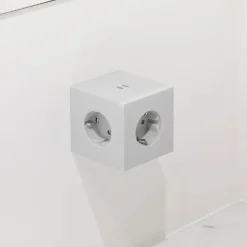 Avolt Square 2 Stikdåse med USB, beige fra><noscript><img width=