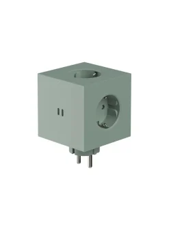 Avolt Square 2 Stikdåse med USB, beige fra><noscript><img width=