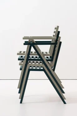 Nine Stacking Arm Chair, grøn fra 19 Outdoors> Havestole