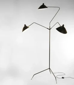 Editions Serge Mouille Standing Lamp w/3 Heads/Arms af Serge Mouille> Gulvlamper|Spots