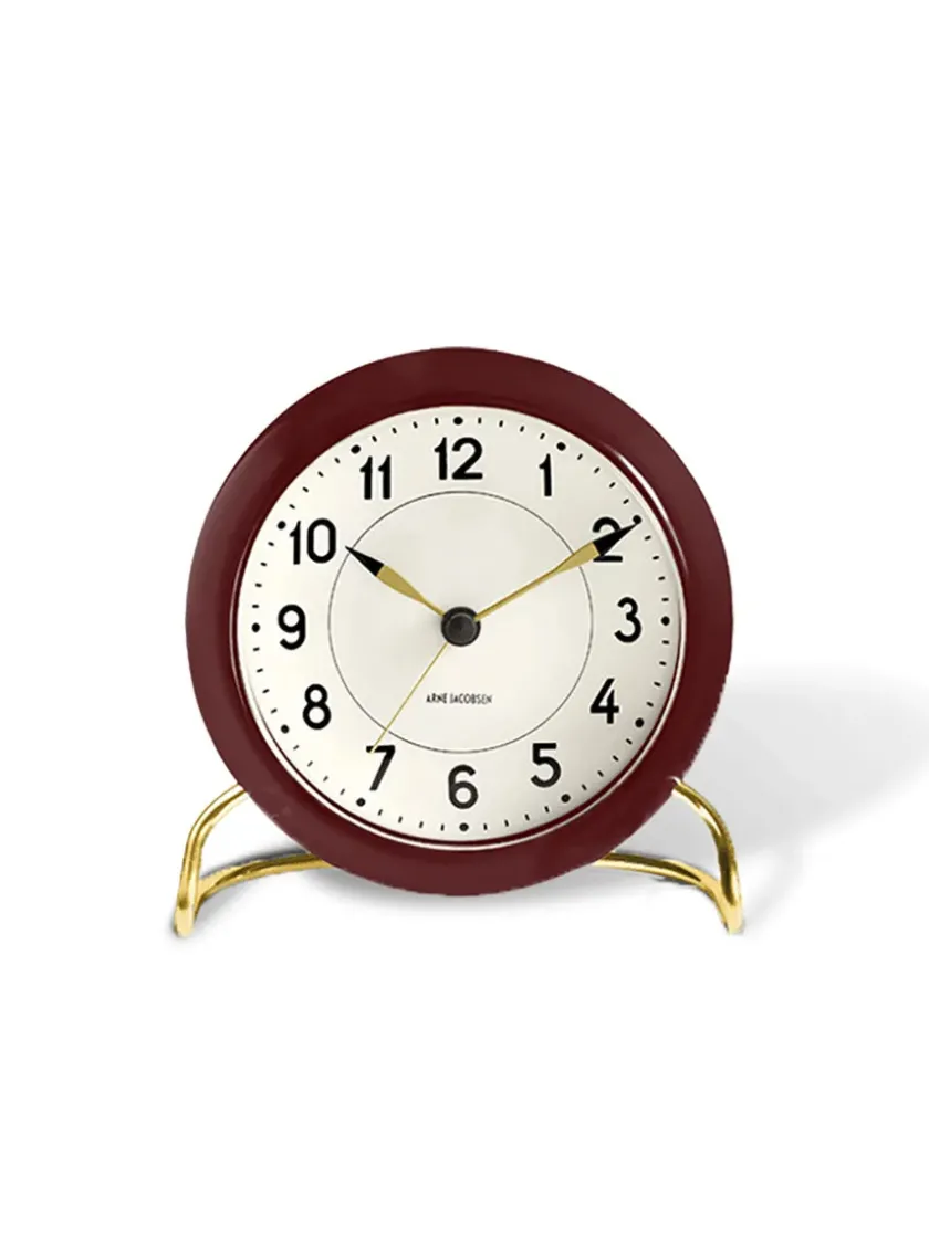Arne Jacobsen Clocks Station Bordur, sort af Arne Jacobsen> Gaver Til Ham