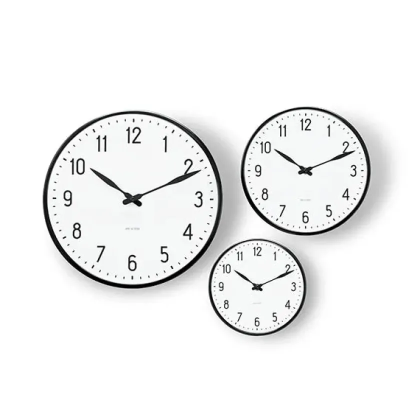 Arne Jacobsen Clocks Station vægur af Arne Jacobsen (Ø: 29)> Gaver Til Ham|Vægure
