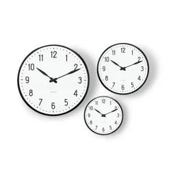 Arne Jacobsen Clocks Station vægur af Arne Jacobsen (Ø: 16)><noscript><img width=