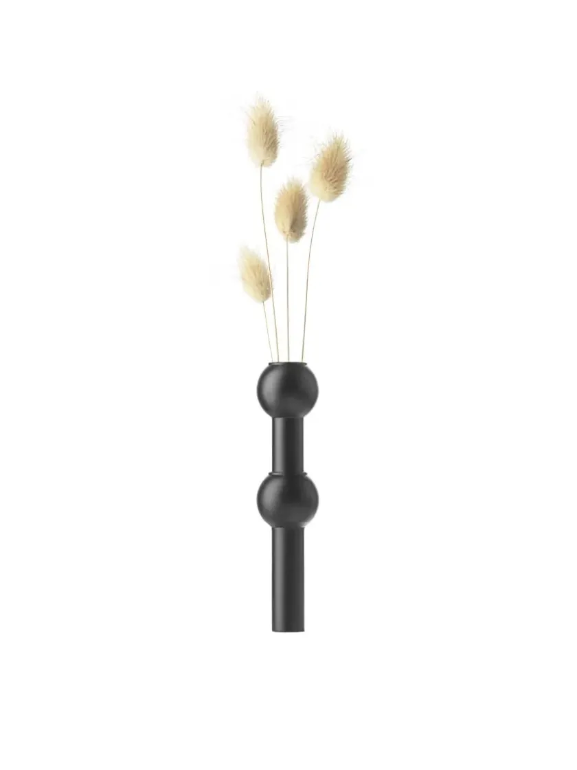 STOFF Nagel Vase, sort fra> Vaser