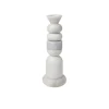 Tom Dixon Stone Stacking Candleholder White fra> Lysestager