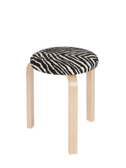 Artek Stool 60, walnut stained fra><noscript><img width=