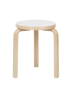 Artek Stool 60, white laminate fra> Skamler