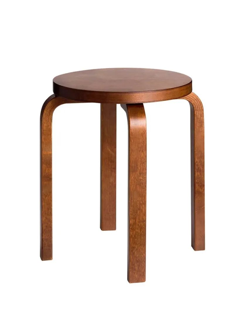Artek Stool E60, sortlakeret fra> Skamler