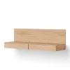 New Works Tana Wall Mounted Media Module, oak fra> Hylder|Tv-Borde