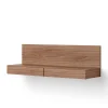 New Works Tana Wall Mounted Media Module, walnut fra> Hylder|Tv-Borde