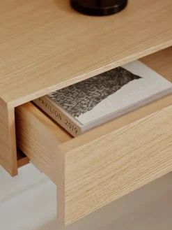 New Works Tana Wall Mounted Nightstand, black stained oak fra><noscript><img width=